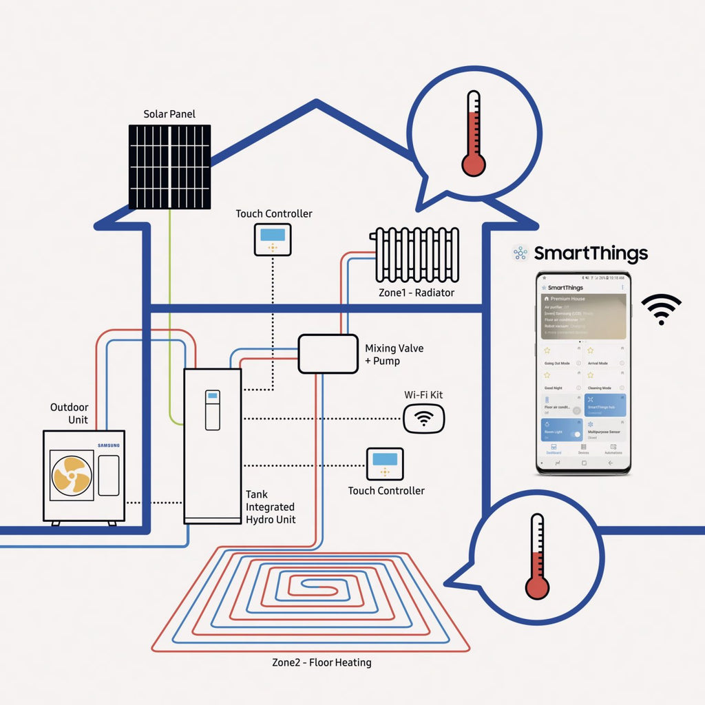 SAMSUNG Toplotna pumpa 9kw SPLIT
